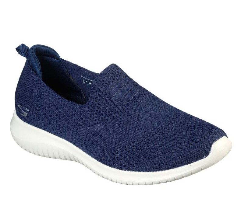 Skechers Dam Marinblå Slip On - Ultra Flex - Harmonious - Sverige (OLECP-6812)